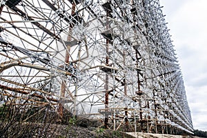 Duga was a Soviet over-the-horizon OTH radar system  . Military antenna in Chernobyl