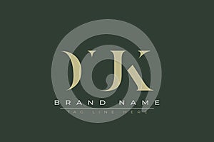DUK abstract letter logo design