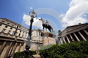 Duke Of Wellington Statue, Bank Station, London, UK