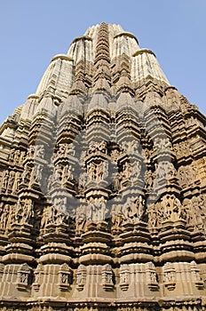 DULADEO TEMPLE, Wall Carvings - Closeup, Southern Group, Khajuraho, Madhya Pradesh, UNESCO World Heritage Site