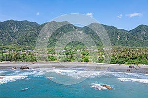 Dulan beach located in Taitung county, Taiwan photo