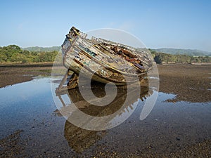 Dulas estuary ship wreck photo