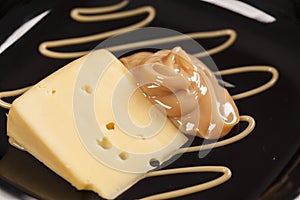 Dulce de leche with cheese