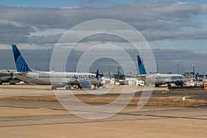 Grounded Boeing 737 Max 9 jets at Washington DC's Dulles International Airport