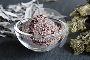 Dulse flakes with sea lettuce and other seaweed