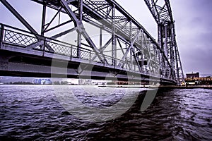 Duluth harbor lift bridge and control house