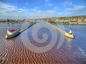 Duluth and Lake Superior in Summertime