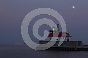 Duluth Lighthouse Evening