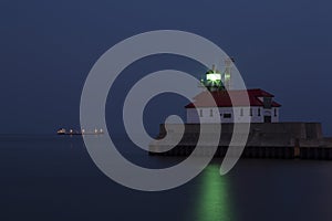 Duluth Lighthouse Evening