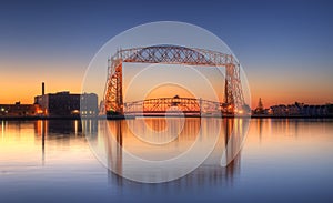 Duluth Minnesota Lift Bridge Dawn