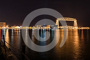 Duluth skyline at night