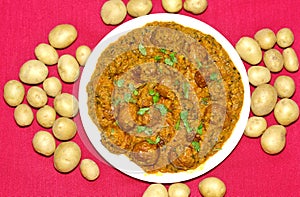 Dum Aloo or Aloo dum, popular Indian dish