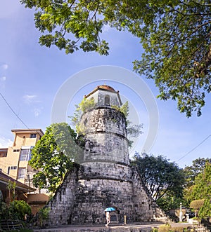 Dumaguete Belfry,the historical old bell tower in the center of Dumaguete,Negros Island,Philippines photo