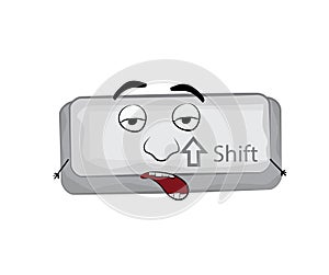 Dumb looking illustration of shift key