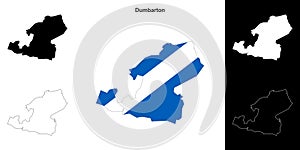 Dumbarton outline map