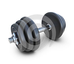 Dumbbell. 3D Icon