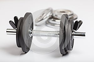 Dumbbell and barbell discs for workout