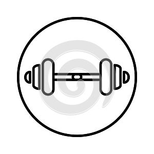 Dumbbell Icon Design. Dumbbells for sports halls, Fitness, Health and activity icons. Black sign design