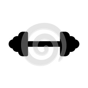Dumbbell Icon Design. Dumbbells for sports halls, Fitness, Health and activity icons. Black sign design