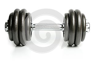 Dumbbell isolated on white