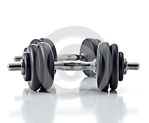 Dumbbell Set Isolated on White Background