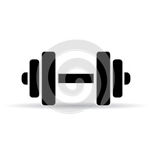 Dumbbell vector pictogram