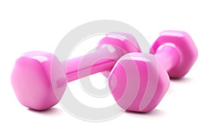 Dumbbell on White