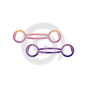 dumbbells nolan icon. Simple thin line, outline vector of Measuring Instruments icons for ui and ux, website or mobile application