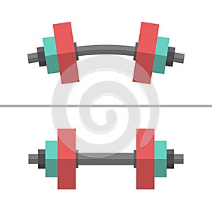 Dumbbells, normal and bent