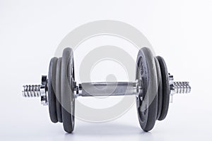 Dumbell isolated on the white