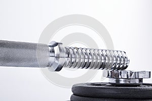 Dumbell isolated on the white