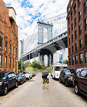 DUMBO district in Brooklyn. New York City, USA