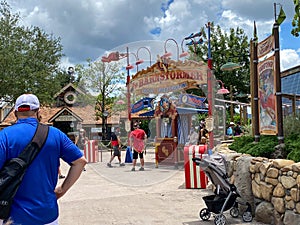 The Dumbo the Flying Elephant ride in Magic Kingdom in Disney World Orlando, Florida