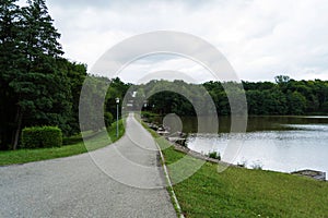 Dumbrava lake, Astra National Museum Complex. Sibiu.