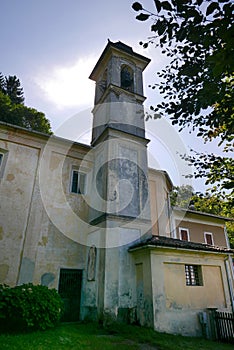 Dumenza italian Madonna di Trezzo church exterior