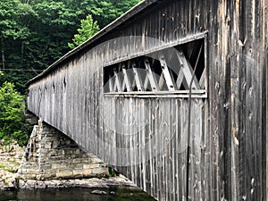 Dummerston covered bridge in Vermont