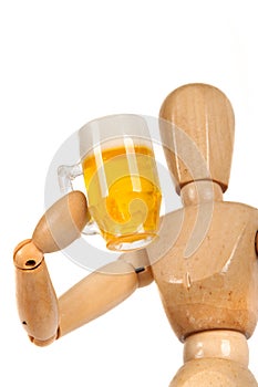 Dummy with beer mug