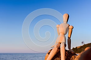 Dummy at the sea
