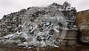 Dump of steel materials photo