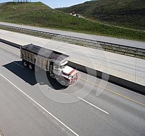 Dump Truck on the highway