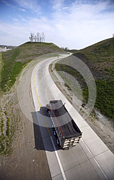 Dump Truck on the Highway