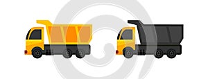 Dump Truck icon isolated on white background