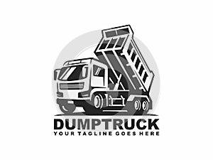 Dump truck logo design