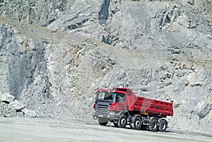 Dump Truck in a Quarry