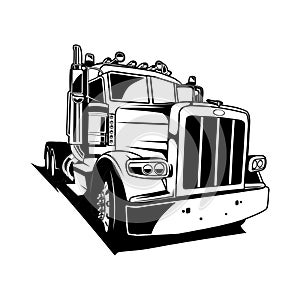 Dump truck silhoutte