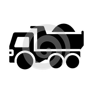 Dumper vector glyph flat icon