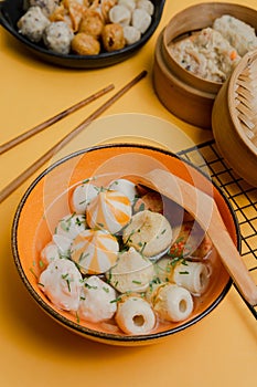 Dumpling soup photo