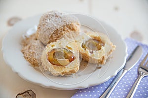 Dumplings filled with plums