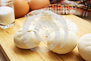 Dumplings, flour and eggs