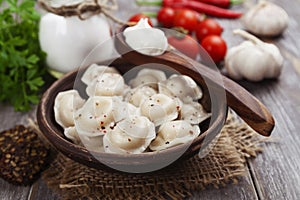 Dumplings with meat